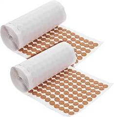 NUOBESTY 2000pcs Self Adhesive Cork Pads for Cabinet Doors Noise Reducing Bumper Dots Protect Surfaces from Scratches for Furniture Electronics Thick