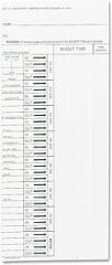Acroprint 096103080 Time Card for Model ATT310 Electronic Totalizing Time Recorder, Weekly, 200/Pack