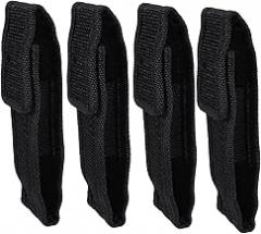 4pcs Outdoor Camping Hiking Flashlight Bag Zippered Electronic Torch Case Flashlight Holder Fine Workmanship