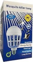 Mosquito Bug Zapper Light Bulb, 2 in 1 Mosquito Killer Lamp UV Led Electronic Insect & Fly Killer 15w