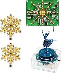 Gikfun DIY Electronics Soldering Kit Bundle - LED Flashing, Rotating Ballet Girl & Touch Snowflake - STEM Practice Projects