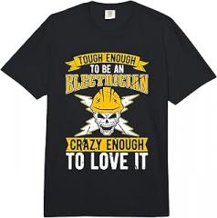 Electronics Repair Designs for Electrician Tough Enough to Be an Electrical Worker Electronics Repair Comfort Colors Adult Heavyweight T-Shirt