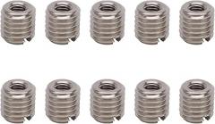 10 Pcs M5×0.8 M10×1.5 Stainless Steel Threaded Inserts, 303 Stainless Thread Repair Kit for Automotive Aviation Electronics, Industrial Grade Damaged Hole Fixing Tool