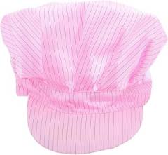 Luxshiny Anti-Static Cap for Electronics Industry, Breathable Dustproof Working Hat, Pink Lightweight Protective Hat for Food and Coating Workshops