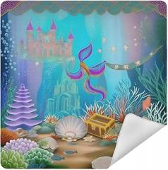 Ocean Underwater Mermaid Scales Camera Protective Wrap, Anti-scratch Lens Protector Wrapper, Magic Self-Adhesive Cloth for Cameras/DSLR/Laptop/Electronic Accessories, S