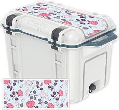 MightySkins (Cooler Not Included) Skin Compatible with OtterBox Venture 45 qt Cooler Lid - Vintage Floral | Protective, Durable, and Unique Vinyl wrap Cover | Easy to Apply | Made in The USA