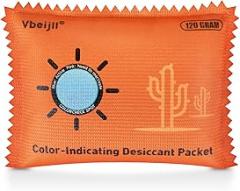120 Gram (1 Pack) Color-Indicating Desiccant Packs for Storage, Rechargeable Silica Gel Packets, Moisture Absorbers for Gun Safe, 3D Filaments, Cars, Safe, Electronics, Toolboxes