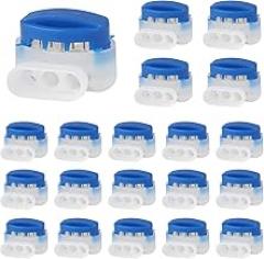 20PCS Wire Connectors Electrical 314-Box 3 Way Wire Connectors Self-Stripping Connectors for Automotive Electronics