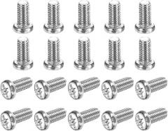MECCANIXITY M3x6-0.5mm Pan Head Machine Screws, Metric Phillips Drive Machine Screws for Computers PC Case Camera Electronic Devices, Carbon Steel Full Thread, 100 Pcs