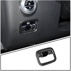 TINKI Car Electronic Handbrake Trim Frame Accessories Compatible for Mercedes-Benz W206 2022-2023 C-Class C200 C300 Interior Accessories (ABS Plastic, Carbon Fiber)