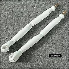 Mannequin Body Solid Wood Arms, Easy to Assemble and Disassemble Arm, Adjustable Arms for Half Scale Maniquins Body, 6 Colors,B (E)