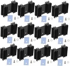 Generic 1set Aluminum Heat Sink Kit Insulator Mounting Hardware for Includes Screws Insulation Parts and Random Components for Voltage Regulators and Electronic Cooling