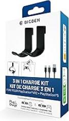 NACON 3 in 1 Charging Kit for PlayStation VR2 and DualSense Controllers with USB-A to USB-C Cable