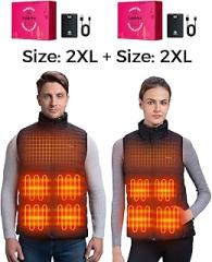 Soleilwear Mens Heated vest (2X-Large) & Womens Heated vest (2X-Large)