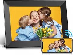 Frameo Digital Frame WiFi, 10.1inch Smart Photo Frames Electronic Digital Picture Frame, 1280x800, Touch Screen, Auto-Rotate, Wall Mountable, 16GB, Share Instant Photos/Videos via Frameo-App Anywhere