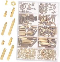 1set Pillar Screw Assortment Kit Standoffs and Nuts for Electronics Motherboard and Pc Applications Easy to Use and Compact Design