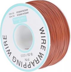 Copper Wire, Wire Kit Copper Wire Soldering Wire Circuit Board Flying Wire Tinned Single Core Electronic Connecting Line (Brown)