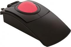 X-keys L-Trac Red Trackball Mouse with Laser Tracking Technology, Made in USA