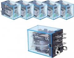 5PCS LY2NJ Coil Power Relay AC/D 12V 24V 36V 48V 110V 220V 380V Car Auto Electronic Mini Micro Electromagnetic Relay Switch 8Pin(AC,110V)