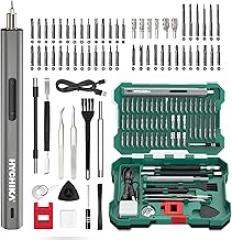 HYCHIKA 3.7V Electric Screwdriver，67 in 1 Precision Screwdriver set, 52 Magnetic Bits, 3 Torque, Cordless Screw Drivers Rechargeable, Repair Tool Kit for PC, RC, Electronics, Phones, Camera, Laptops