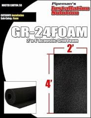 DJ Speaker Woofer Cabinet Grill Black Foam 2 Feet x 4 Feet x 3/8