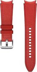 Samsung Electronics Hybrid Leather Silicone Watch Band Strap Medium/Large, for Galaxy Watch 4 and Galaxy Watch 4 Classic (US Version),RED,ET-SHR89LREGUJ