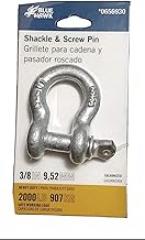Blue Hawk Galvanized Anchor Shackle with Screw Pin