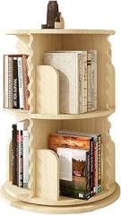 Rotating Bookshelf Tower,6-Layer Revolving Bookcase Storage Rack,Floor-Standing Wooden CD Rack for Small Space for Bedrooms Living Rooms Game Rooms,5 Tiers