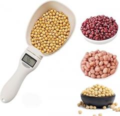 2026 New Digital Measuring Spoon, High Precision Electronic Measuring Spoon with LCD Display, Food Measuring Scoop Scale for Cooking, Baking, Pet Food, Kitchen Use (White 1 PCS)