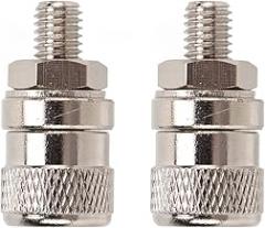 Respicefinem 2Pcs M8x35mm Current Terminal Plated Brass with Strong Conductivity Wear and Long Service Life Ideal for Electronic Instruments Industrial Equipment Inverters and