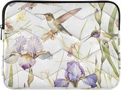 Laptop Case Protector Portable Electronic Device Cover Watercolor Hummingbirds Shockproof Protective Notebook Case