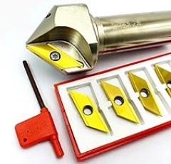 Tool Part for ECC31005R XCET310404 Long Edge Chering Tool Holder XCET310404 Hard Alloy Blade Holder 30 45 60 Degree Milling Cutter ECC31005 - (Cutting Edge Length: ECC31005R-60)