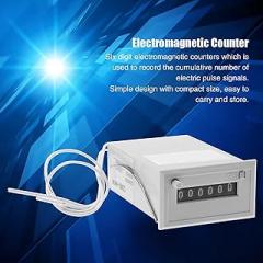 gernie Electromagnetic Counter Pulse Counter Electronic Counter for Csk6 Nkw, Electronic Tally Digital Counter Analog Power Counter (AC110V)