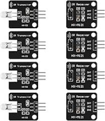 4Pcs Digital 38khz Ir Receiver Sensor Module + 4Pcs 38khz Ir Transmitter Sensor Module Kit for Electronic Building Block