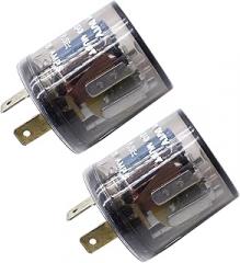 2-Pin Electronic LED Flasher Relay 12V LED Turn Signal Light Blinker Relay EF32 20 Amps 12V(2Pcs)