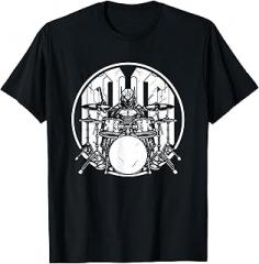 Funny Music Band Graphic Tees and Gifts Drum Player Rock Artist Electronic Drums T-Shirt