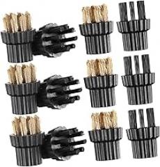 NOLITOY 12pcs Heavy Duty Steam Cleaner Brush Head Replacement Kit Portable Cleaner Replacement Parts Mops Precision Instruments Electronic and Aviation Equipment Cleaning