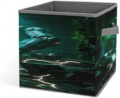 Home Laundry Basket Electronic Wreckage Pile Printed Storage Box Suitable for Home Bathroom Bedroom Clothes Storage Box