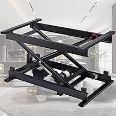 Hydraulic Lift Table, Electric Scissor Lift Table, Electric Hydraulic Remote Control Dining Table Coffee Table Lift Electronic Scissor Lift