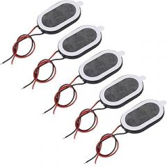 5PCS 1W 8 Ohm Mini DIY Magnetic Speaker Replacement Loudspeaker 15mmx24mm with Wire 2 pin Interface for Arduino Small DIY Electronic Projects