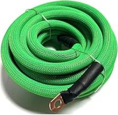 25ft 1/0 Gauge GREEN SNAKESKIN OFC Wire Strands Copper Marine Cable AWG