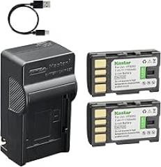 Kastar 2-Pack Battery and AC & USB-C Charger, Compatible with JVC BN-VF808 BN-VF815 BN-VF823 BN-VF915 BN-VF923 for GR-D GZ-HD GZ-MG GZ-HM Series Camcorders