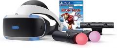 PlayerO Play-Station VR Marvel's Iron Man VR Bundle: Headset, Camera, 2 Move Motion Controllers, Digital Code for PS-4 PS-5, White