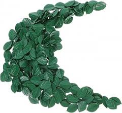 Milisten Artificial Green Leaves Mini Faux Greenery 200pcs Non-Fading Small Fake Leaves Decoration for Home Office Crafting Wedding Floral Arrangements