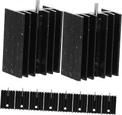 10pcs TO-220 Aluminum Heat Sink for High Efficiency Metal Cooling System for Electronics for DIY Projects and Voltage Regulators