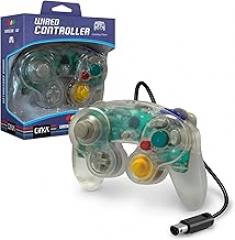 CirKa Wired Controller for Nintendo GameCube & Wii – Dual Analog Joysticks, Vibration Feedback, Pressure-Sensitive Buttons – Clear