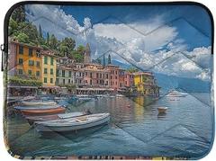 Laptop Cases 13, 13.3, 14 Inch Lakeside Boats Blue Waterproof Briefcase Bag Portable Electronic Device Cover