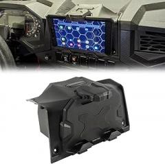 GearUp Electronic Device Holder with Storage Box Compatible with Polaris RZR XP 1000/ XP 4 1000/ XP Turbo 2019-2023 Tablet Phone Device Holder