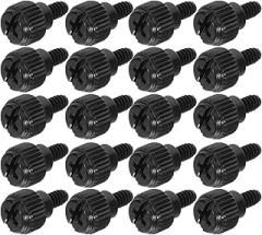 20 Pcs M3.5 Thread Thumb Screws for PC Case Fans and Computer Repair, Tool-Free Knurled Head Small Screws for Desktop Electronics, Replacement Computer Case Fasteners