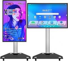 JAV Smart Board 43 Inch,Electronic Interactive Smartboard for Classroom Office Home, Screen Mirroring from Android OS Board for Presention Annotation Live Streaming (Wall Mount Included)